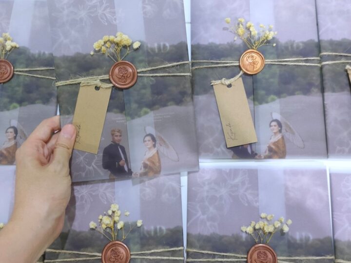 Undangan Pernikahan Hardcover Kalkir Print Seal Wax