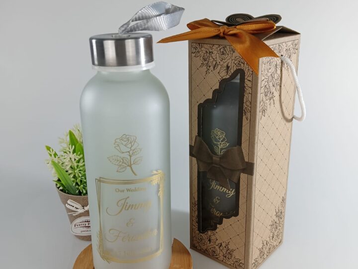 Souvenir tumbler kaca doff sablon