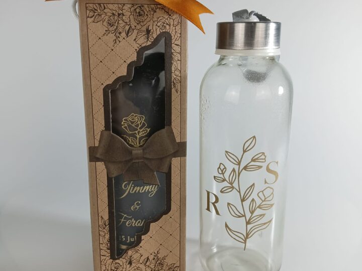 Souvenir tumbler kaca doff sablon
