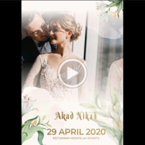 Minimalist 20 – Short Video Wedding Invitation