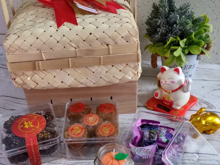 Hampers Gift Imlek Chinese Bambu Besek Packaging