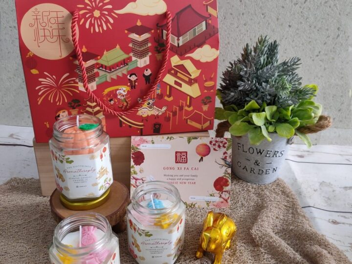 Hampers Gift Chinese New Year Box Imlek Candle Aromatherapy